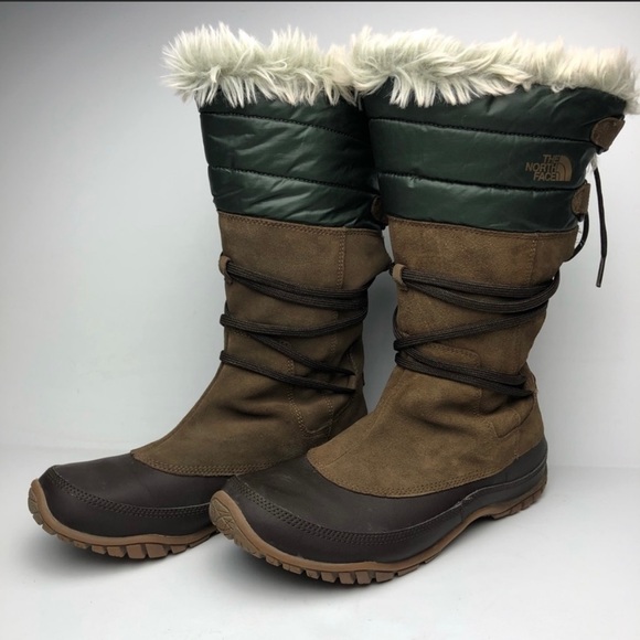 SOLD-The North Face - Suede Lace-up Winter Boots - Picture 3 of 7